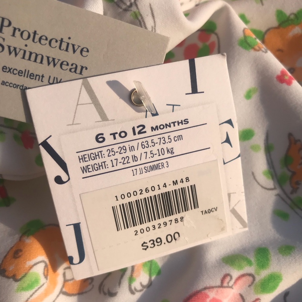 Janie and Jack 6-12 Mo. One Piece Bathing Suit - Picture 5 of 8